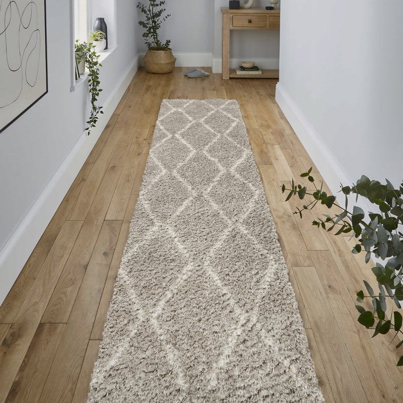Catala Moroccan Diamond Shag Area Rug