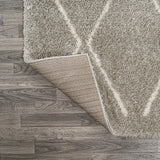 Catala Moroccan Diamond Shag Area Rug