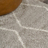 Catala Moroccan Diamond Shag Area Rug