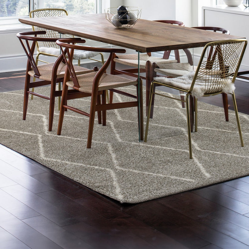 Catala Moroccan Diamond Shag Area Rug