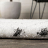 Petra Abstract Stripe Geometric Shag Area Rug