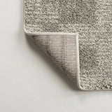 Petra Abstract Stripe Geometric Shag Area Rug Gray/Ivory / Runner / 2' X 8' – BACK
