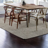 Petra Abstract Stripe Geometric Shag Area Rug