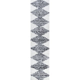 Elm Diamond Stripe Geometric Shag Area Rug