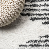 Elm Diamond Stripe Geometric Shag Area Rug