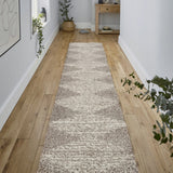 Elm Diamond Stripe Geometric Shag Area Rug