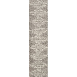Elm Diamond Stripe Geometric Shag Area Rug