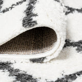 Arenal Geometric Grid Shag Area Rug
