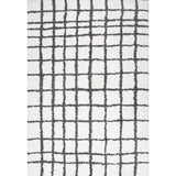 Arenal Geometric Grid Shag Area Rug
