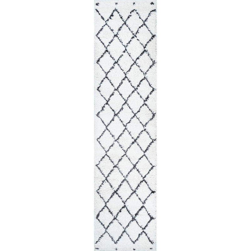 Cami Moroccan Style Diamond Shag Area Rug