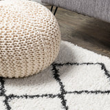 Cami Moroccan Style Diamond Shag Area Rug