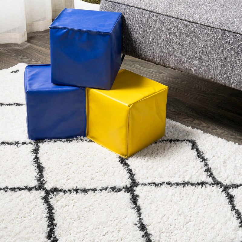 Cami Moroccan Style Diamond Shag Area Rug