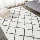 Cami Moroccan Style Diamond Shag Area Rug