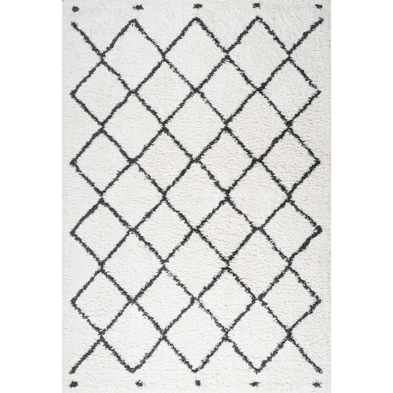 Cami Moroccan Style Diamond Shag Area Rug