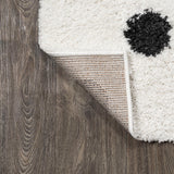 Pere Modern Charcoal Dot Shag Area Rug