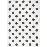 Pere Modern Charcoal Dot Shag Area Rug