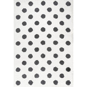 Pere Modern Charcoal Dot Shag Area Rug