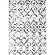 Caimari Moroccan Diamond Shag Area Rug