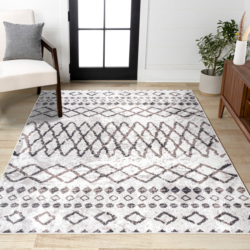 Aksil Moroccan Diamond Area Rug