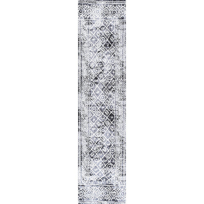 Iften Moroccan Geometric Distressed Area Rug