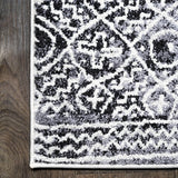 Iften Moroccan Geometric Distressed Area Rug