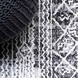Iften Moroccan Geometric Distressed Area Rug