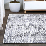 Iften Moroccan Geometric Distressed Area Rug