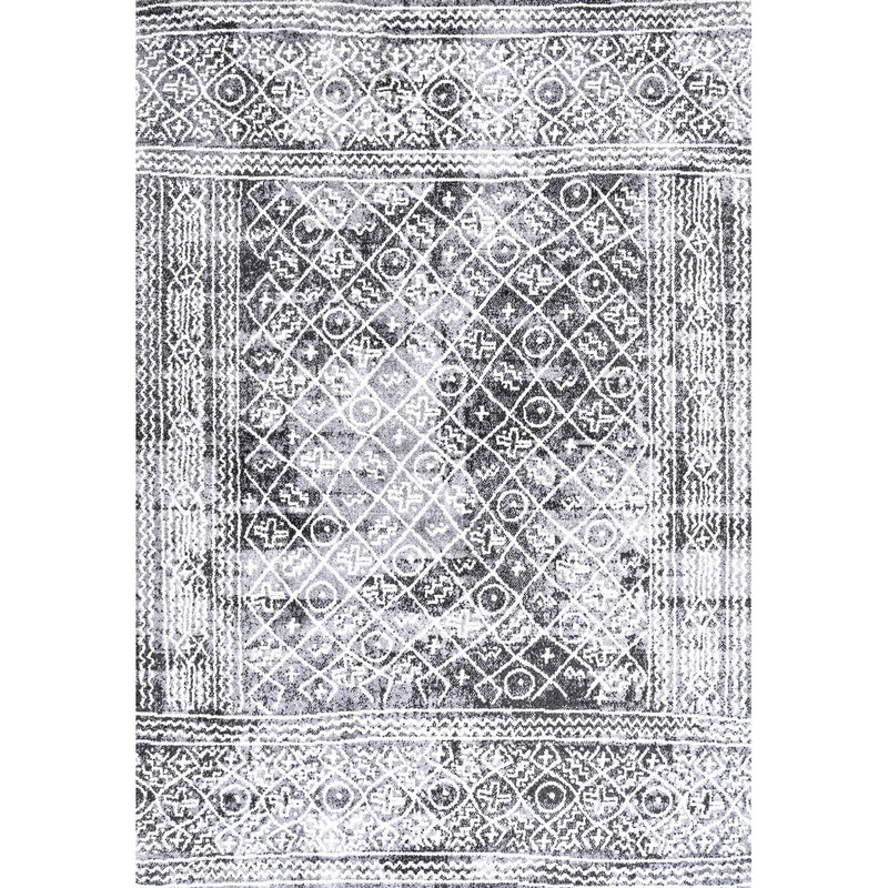 Iften Moroccan Geometric Distressed Area Rug