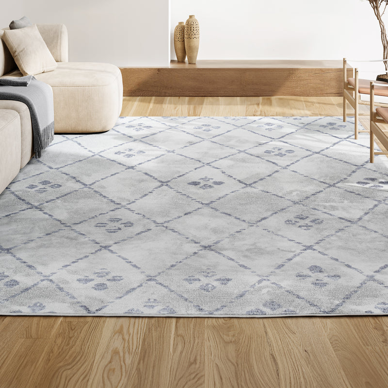Izil Moroccan Geometric Diamond Area Rug