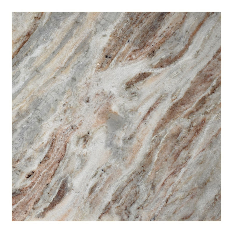 Cecil 18.5" Contemporary Natural Marble Handmade T-Shaped End Table