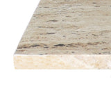 Cecil 18.5" Contemporary Natural Marble Handmade T-Shaped End Table