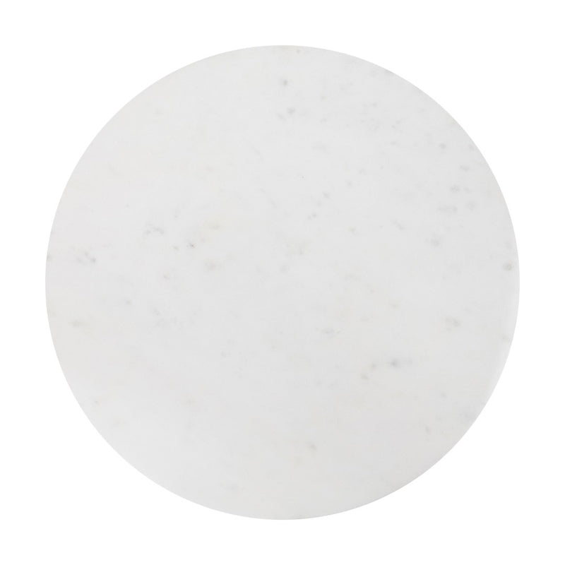 Venus 17.5" Contemporary Natural Marble Handmade X-Shaped End Table