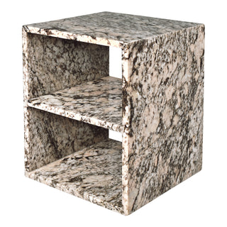 Sloane 16" Modern Natural Marble Handmade Rectangular 2-Shelf End Table - JONATHAN Y