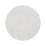 Atarah 2" Contemporary Natural Marble/Metal Handmade Hourglass End Table