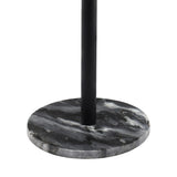 Cogsen 22.25" Contemporary Natural Marble/Metal Pedestal Drink Table