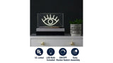 Eye 11.8" Contemporary Glam Acrylic Box USB Operated LED Neon Light Yellow – ICONS