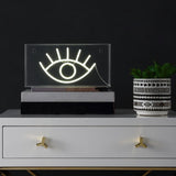 Eye 11.8" Contemporary Glam Acrylic Box USB Operated LED Neon Light - JONATHAN Y