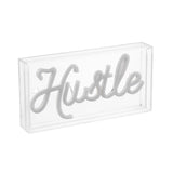 Hustle Contemporary Glam Acrylic Box USB Operated LED Neon Light - JONATHAN Y