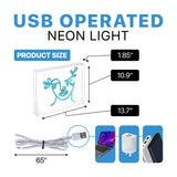 Teary Face Contemporary Glam Acrylic Box USB Operated LED Neon Light - JONATHAN Y