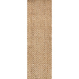 Hira Hand Woven Diamond Chunky Jute Area Rug