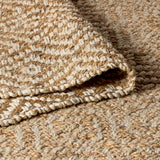 Hira Hand Woven Diamond Chunky Jute Area Rug