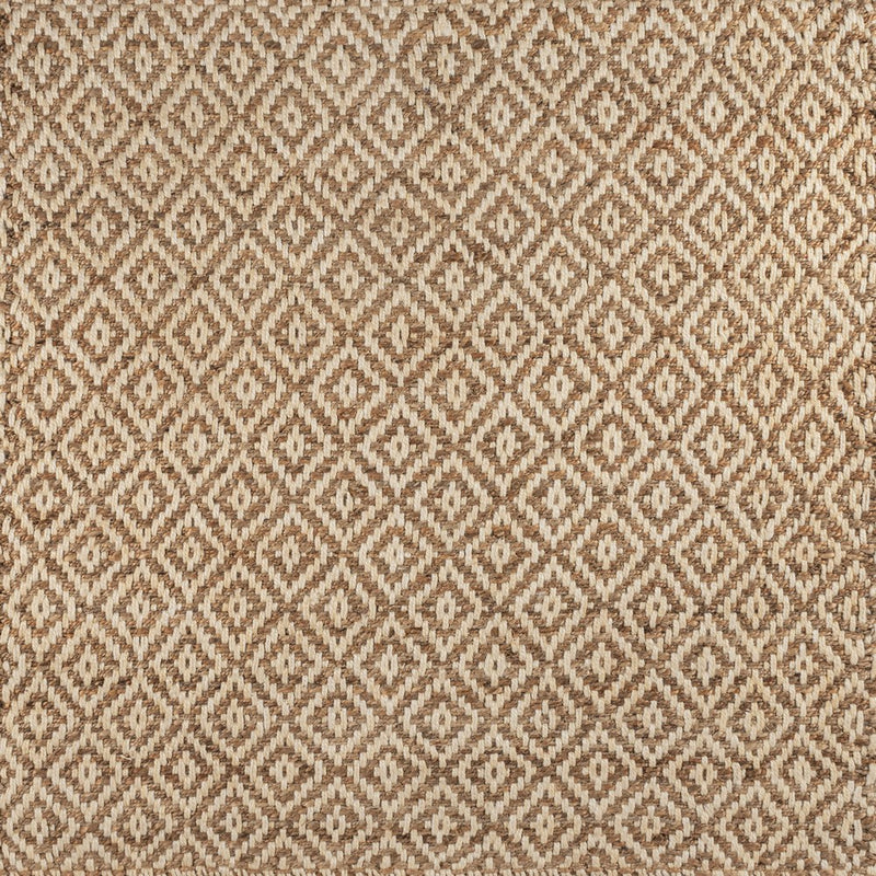 Hira Hand Woven Diamond Chunky Jute Area Rug