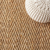 Espina Hand Woven Herringbone Chunky Jute Area Rug Natural / Runner / 2'2" X 8' – DETAIL
