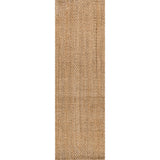 Espina Hand Woven Herringbone Chunky Jute Area Rug