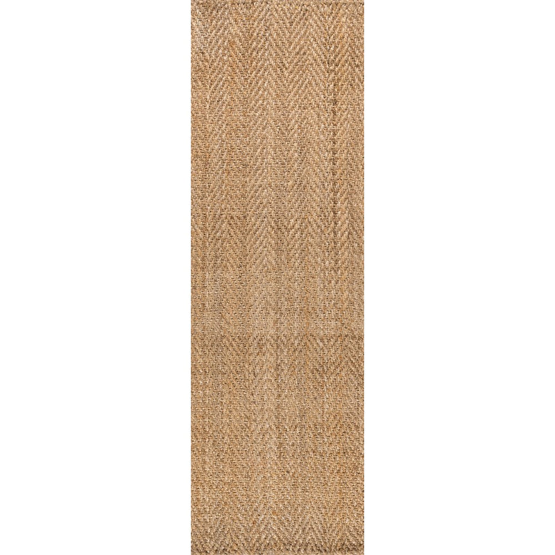 Espina Hand Woven Herringbone Chunky Jute Area Rug