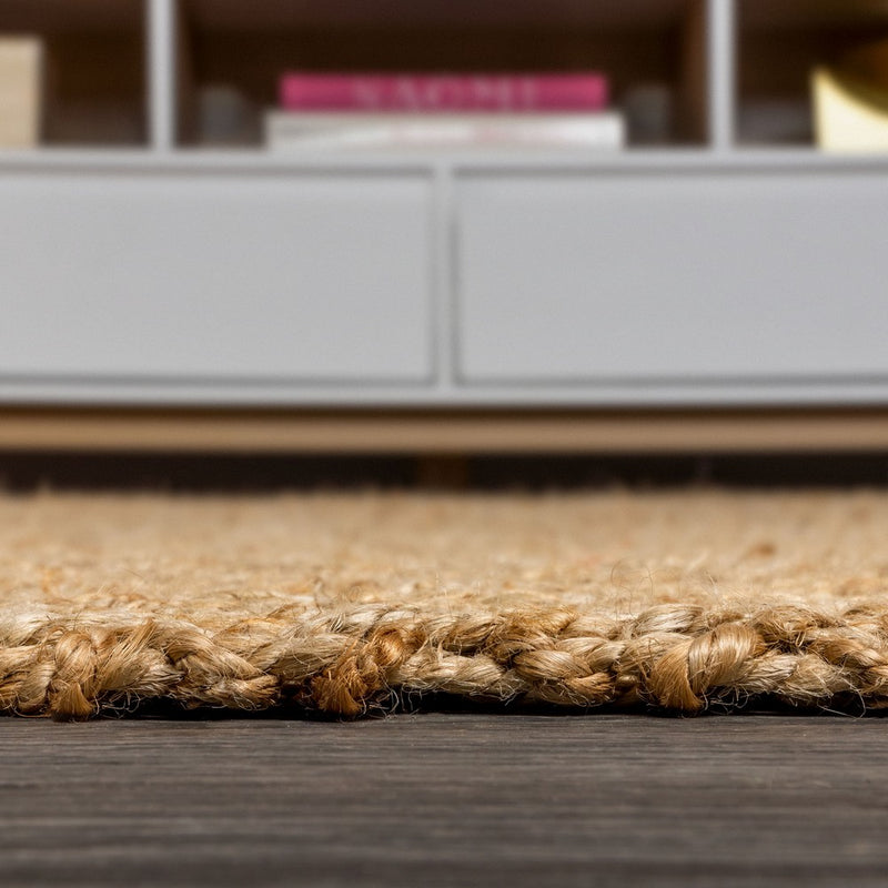 Espina Hand Woven Herringbone Chunky Jute Area Rug