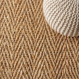 Espina Hand Woven Herringbone Chunky Jute Area Rug Ivory / Runner / 2'2" X 8' – DETAIL