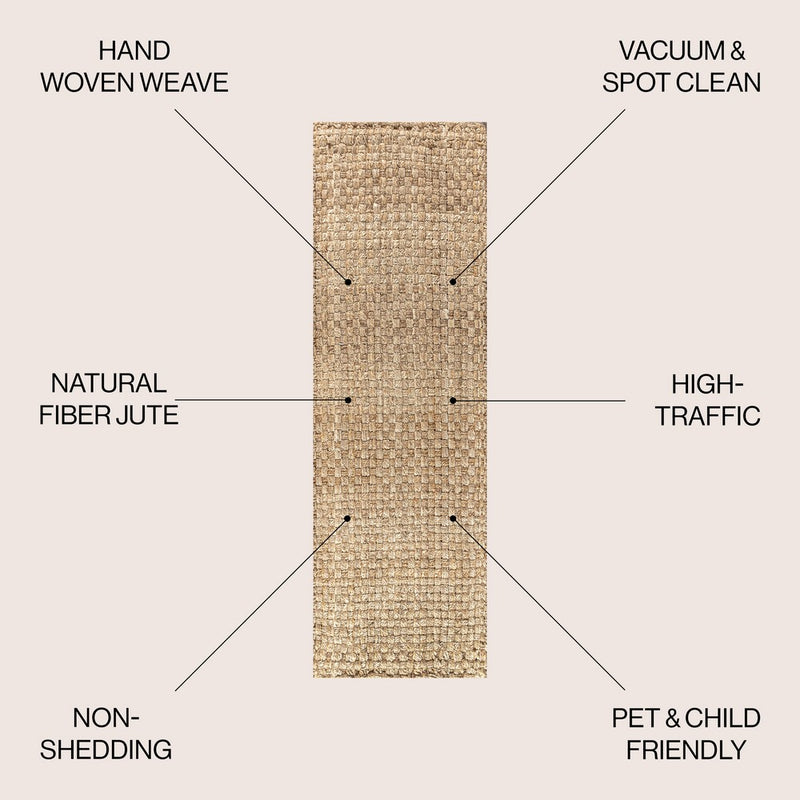 Estera Hand Woven Boucle Chunky Jute Area Rug