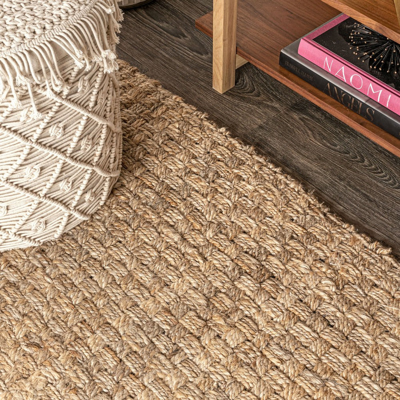 Estera Hand Woven Boucle Chunky Jute Area Rug