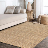 Estera Hand Woven Boucle Chunky Jute Area Rug